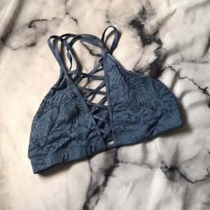 Victoria Secret Pink💕 Blue Lace Strapy Bralette